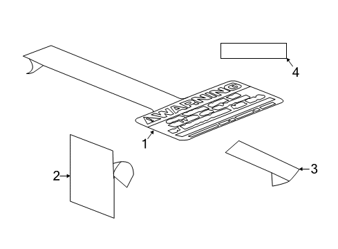 2020 Chrysler Voyager Information Labels Diagram