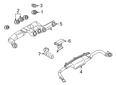 2004 Chrysler Sebring Ducts Diagram 1 - Thumbnail