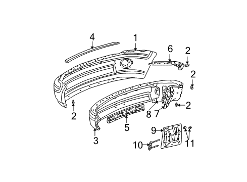 2003 Dodge Ram 2500 Front Bumper Diagram