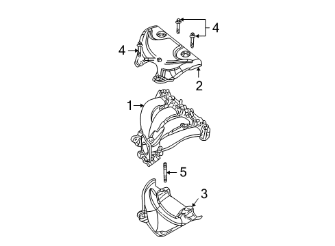 2003 Chrysler Sebring Exhaust Manifold Diagram 3 - Thumbnail