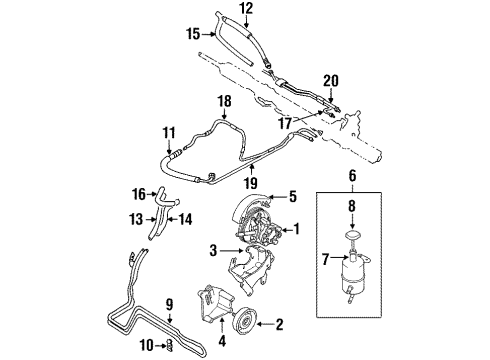 1999 Dodge Avenger Belts & Pulleys, Maintenance Diagram 3 - Thumbnail