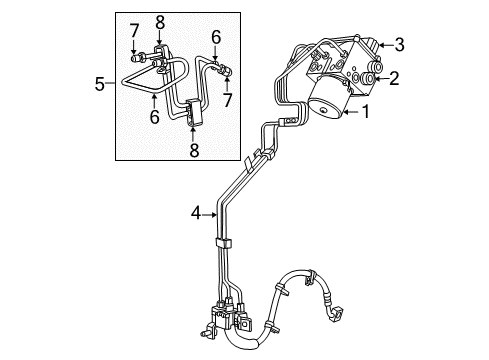 2017 Ram 3500 ABS Components Diagram