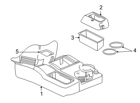 2004 Dodge Ram 1500 Front Console Diagram