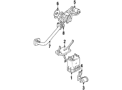 1997 Chrysler Sebring EGR System, Emission Diagram 2 - Thumbnail
