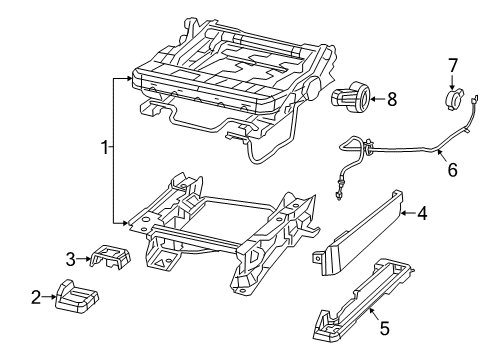 2017 Jeep Wrangler Tracks & Components Diagram 1 - Thumbnail