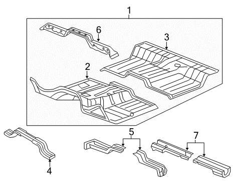 2023 Ram 1500 Classic Floor Diagram 3 - Thumbnail