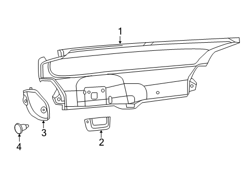 2022 Dodge Charger Interior Trim - Trunk Diagram