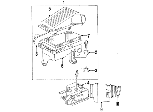 1994 Chrysler Concorde Air Intake Diagram 1 - Thumbnail