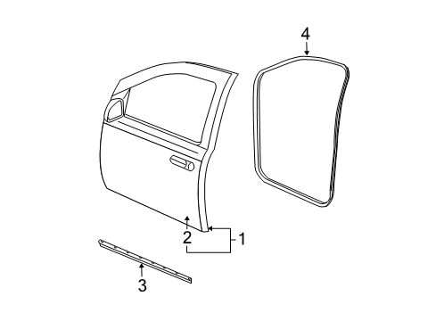2005 Dodge Durango Front Door Diagram