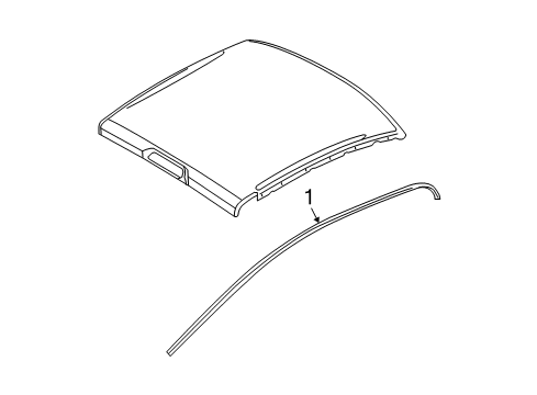 2012 Ram 1500 Exterior Trim - Cab Diagram 1 - Thumbnail
