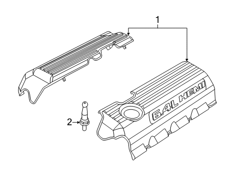 2014 Jeep Grand Cherokee Engine Appearance Cover Diagram 4 - Thumbnail