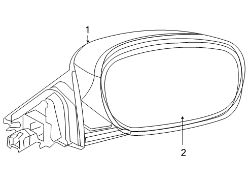 2010 Chrysler 300 Outside Mirrors Diagram