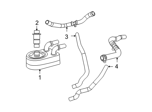 2008 Dodge Caliber Engine Oil Cooler Diagram 1 - Thumbnail