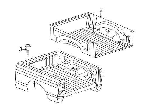 2020 Ram 1500 Classic Box Assembly Diagram 2 - Thumbnail