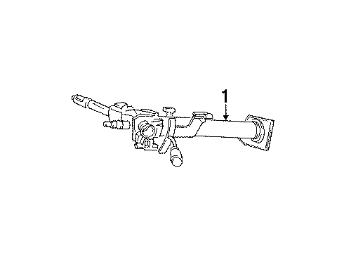 1994 Dodge Dakota Steering Column, Steering Wheel & Trim Diagram