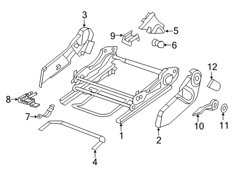 2009 Jeep Compass Tracks & Components Diagram