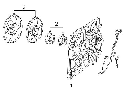 2018 Dodge Challenger Cooling System, Radiator, Water Pump, Cooling Fan Diagram 3 - Thumbnail
