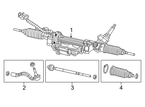 2017 Dodge Durango Steering Column & Wheel, Shroud, Switches & Levers Diagram 3 - Thumbnail