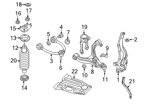 2014 Jeep Grand Cherokee Front Suspension, Control Arm, Stabilizer Bar Diagram 2 - Thumbnail