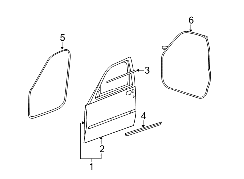2009 Dodge Nitro Front Door Diagram