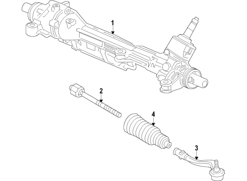 2024 Jeep Grand Cherokee L Steering Gear & Linkage Diagram