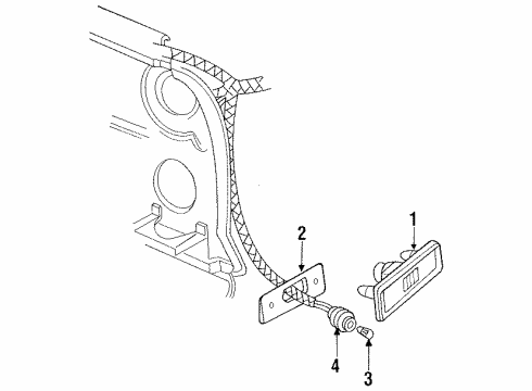 1992 Dodge Ramcharger Side Marker Lamps Diagram