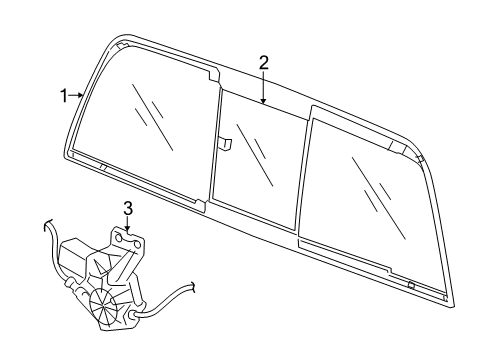 2010 Dodge Ram 2500 Back Glass Diagram