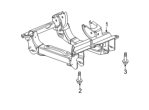 2009 Dodge Nitro Suspension Mounting - Front Diagram