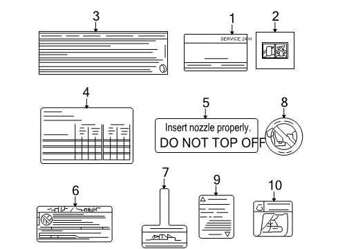 2007 Dodge Sprinter 3500 Information Labels Diagram