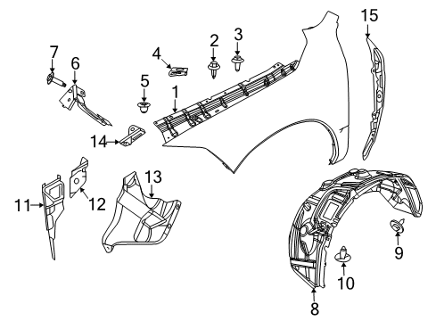 2024 Ram 1500 Classic Fender & Components Diagram