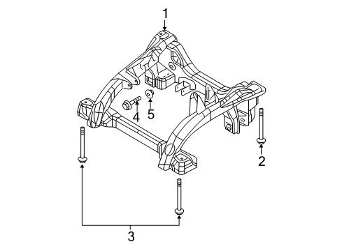 2009 Jeep Commander Suspension Mounting - Front Diagram
