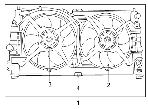 1999 Chrysler 300M Cooling System, Radiator, Water Pump, Cooling Fan Diagram 1 - Thumbnail