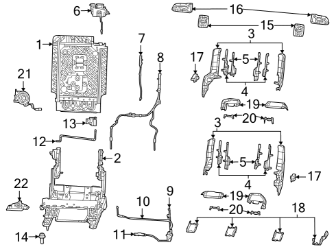 2024 Jeep Grand Cherokee L Second Row Seats Diagram