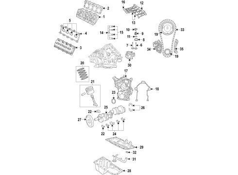 2020 Dodge Challenger Engine Parts & Mounts, Timing, Lubrication System Diagram 3 - Thumbnail