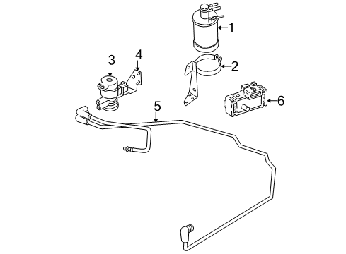 2003 Jeep Wrangler Emission Components Diagram