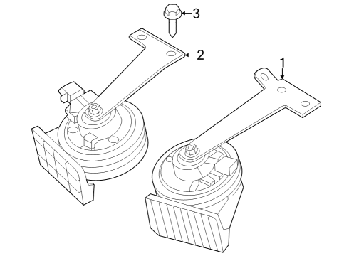 2024 Dodge Hornet Horn Diagram