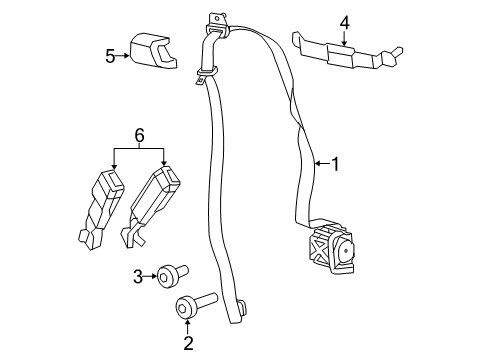 2025 Jeep Wrangler Front Seat Belts Diagram