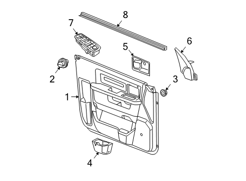 2011 Ram 1500 Front Door Diagram