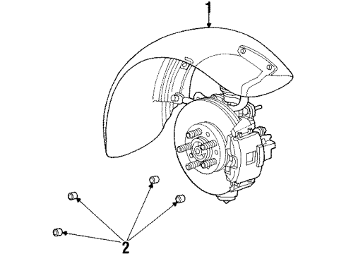 2002 Chrysler Prowler Fender & Components Diagram