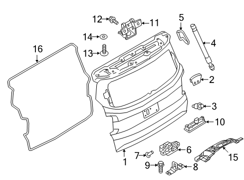 2019 Jeep Renegade Gate & Hardware Diagram