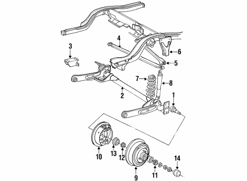 1995 Chrysler LeBaron Rear Brakes Diagram