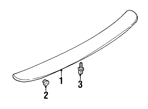 1997 Chrysler Sebring Rear Spoiler Diagram