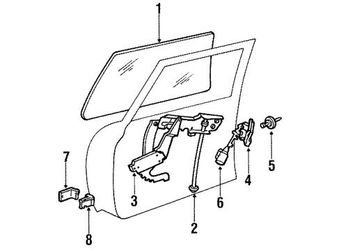 1988 Dodge 600 Door & Components, Electrical Diagram 1 - Thumbnail