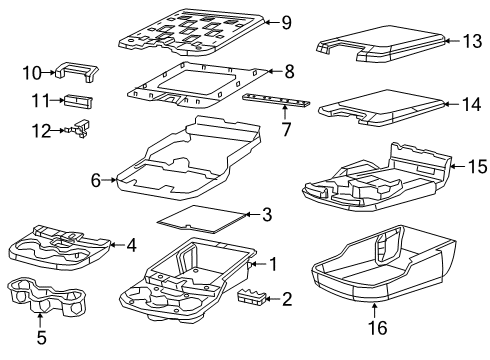 2022 Ram 3500 Front Seat Components Diagram