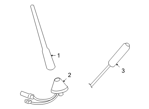 2009 Jeep Compass Antenna & Radio Diagram 2 - Thumbnail