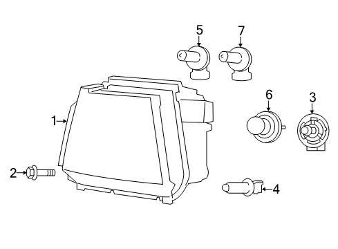 2014 Dodge Journey Headlamps, Headlamp Washers/Wipers Diagram