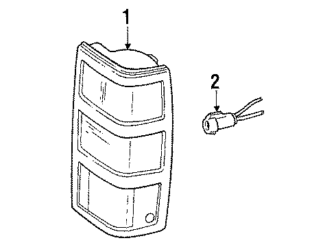 1987 Jeep Comanche Tail Lamps Diagram