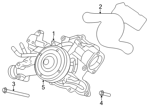 2009 Dodge Durango Water Pump Diagram 2 - Thumbnail