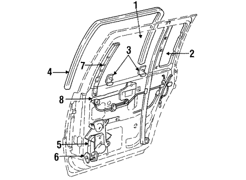 1993 Chrysler New Yorker Door & Components, Electrical Diagram 4 - Thumbnail