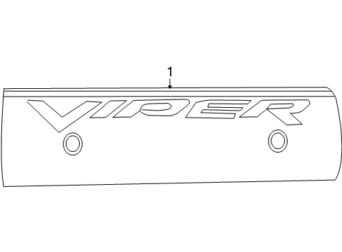 2008 Dodge Viper Engine Appearance Cover Diagram